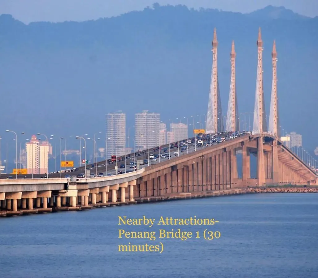 Cozy14#4Pax#Wifi#Nearaeonalma#5Kmtoiconcity Bukit Mertajam Semesterbostad